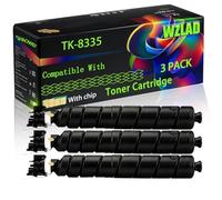 TK-8335 TK-8335K TK-8335C TK-8335M TK-8335Y TK8335 Compatible for Kyocera Toner Cartridge with Chip TASKalfa 3252ci Printers (3 Pack Black)