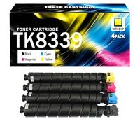 TK-8339 High Yield Toner Cartridge Replacement for Kyocera - 25,000/15,000 Pages Compatible For TASKalfa 3252ci 3253ci with Chip,4 pack