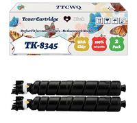 TK-8345 Toner Cartridge Compatible for Kyocera TASKalfa 2552ci TASKalfa 2553ci Printers, with Chip, High Yield 20000 Pages, High-Definition Printing (2 Pack Black)