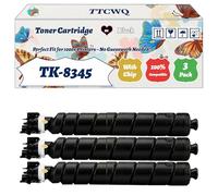 TK-8345 Toner Cartridge Compatible for Kyocera TASKalfa 2552ci TASKalfa 2553ci Printers, with Chip, High Yield 20000 Pages, High-Definition Printing (3 Pack Black)