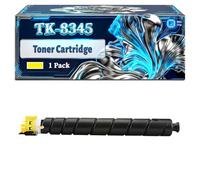 TK-8345 Toner Cartridge Compatible for Kyocera TK-8345K TK-8345C TK-8345M TK-8345Y Printers, With Chip Large Capacity 20000 Pages (1 Pack Yellow)