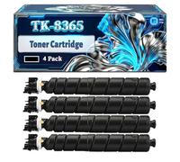 TK-8365 Toner Cartridge Compatible for Kyocera TASKalfa 2554ci Printers, With Chip Large Capacity 25000 Pages (4 Pack Black)