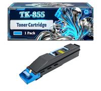 TK-855 Toner Cartridge Compatible for Kyocera TASKalfa 400ci 500ci 552ci Printers, With Chip Large Capacity 25000 Pages (1 Pack Cyan)