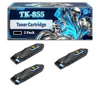 TK-855 Toner Cartridge Compatible for Kyocera TASKalfa 400ci 500ci 552ci Printers, With Chip Large Capacity 25000 Pages (3 Pack Black)