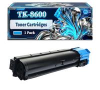 TK-8600 Toner Cartridges Compatible for Kyocera FS-C8600DN FS-C8650DN Printers, With Chip Large Capacity 40000 Pages (1 Pack Cyan)