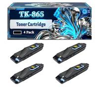 TK-865 Toner Cartridge Compatible for Kyocera TASKalfa 250ci 300ci Printers, With Chip Large Capacity 20000 Pages (4 Pack Black)