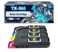 TK-865 Toner Cartridge Compatible for Kyocera TASKalfa 250ci 300ci Printers, With Chip Large Capacity 20000 Pages (4-Pack BK/C/M/Y)