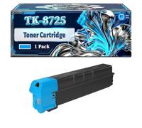 TK-8725 Toner Cartridge Compatible for Kyocera TASKalfa 7052ci 7353ci 8052ci 8353ci Printers, With Chip Large Capacity 70000 Pages (1 Pack Cyan)