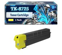 TK-8725 Toner Cartridge Compatible for Kyocera TASKalfa 7052ci 7353ci 8052ci 8353ci Printers, With Chip Large Capacity 70000 Pages (1 Pack Yellow)