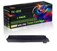 TK-895 Compatible for Kyocera Toner Cartridge with Chip ECOSYS FS-C8520MFP ECOSYS FS-C8525MFP FS-C8020MFP Printers (1 Pack Black)