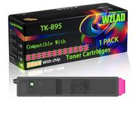 TK-895 Compatible for Kyocera Toner Cartridges with Chip FS-C8020MFP FS-C8025MFP FS-C8520MFP Printers (1 Pack Magenta)