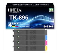 TK-895 Toner Cartridge, Compatible TK-895K TK-895C TK-895M TK-895Y Toner Cartridges for Kyocera FS-C8020MFP FS-C8025MFP FS-C8525MFP FS-C8520MFP Printer,4 Colors-1 Pack