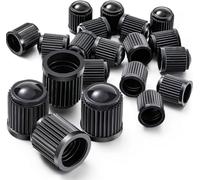 TK Group 25x Valve Caps Car Valve - Black for Car & Motorcycle & Bicycle - Wheel & Tyres