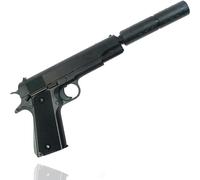 TK Group Timo Klingler 2 x Gun Costume Adult 6 mm for Carnival Pistol such as Secret Agent Lara Croft SWAT Tomb Raider Police