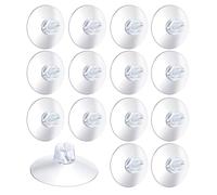 TK Gruppe Timo Klingler 20 Pack Suction Cup Hooks for String Lights with Slot for String Lights, Window and Glass, Hooks for Holding Many String Lights