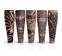 TK Gruppe Timo Klingler 5X Nylon Tattoo Sleeve Bottom Top Unisex Fake Sleeve for Rocker Carnival, Punker Punnk Costume Accessory Men