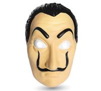 TK Gruppe Timo Klingler Bella Ciao Mask - Movies - Unisex Adults - 1 Count - Plastic, Rubber - Carnival, Halloween - Adults, Fans of House of Money, Carnival/Halloween Attendees - Unisex - All Ages