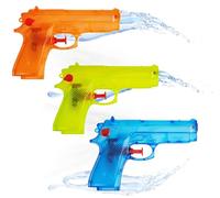 TK Gruppe Timo Klingler Water Pistol Set of 3 - Water Spray Gun Small Mini Water for Children as Party Bags, Children's Birthday, Giveaway