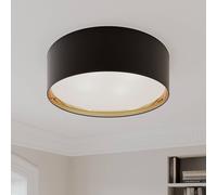 TK Lighting Bilbao ceiling light, black/gold, Ø 60 cm