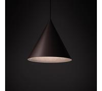 TK Lighting Cono pendant light, 1-bulb, Ø 27 cm, bronze-coloured