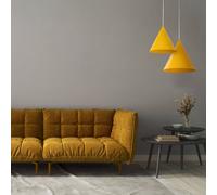 TK Lighting Cono pendant light, 1-bulb, Ø 27 cm, yellow, E27