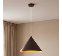 TK Lighting Cono pendant light, 1-bulb, Ø 50 cm, brown, E27
