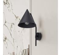 TK Lighting Cono wall light, 1-bulb, black, E27