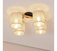 TK Lighting Deva ceiling lamp, 4-bulb, textile