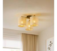TK Lighting Deva ceiling lamp, textile, 3-bulb