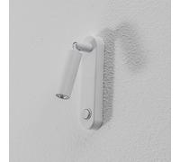TK Lighting Enzo Long wall light, white, metal, 22 cm, adjustable, G9