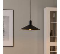 TK Lighting Jump pendant light, black, Ø 36 cm