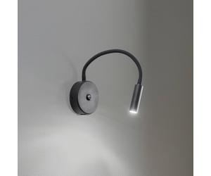 TK Lighting Lagos USB wall lamp, 27 cm, black, reading lamp, G9