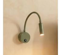 TK Lighting Lagos wall light, olive green/black, G9, height 45 cm, metal