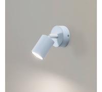 TK Lighting Livia wall spotlight, blue, 13 cm, metal, adjustable, GU10