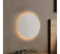 TK Lighting Luna wall light, beige, indirect light, Ø 30 cm, steel