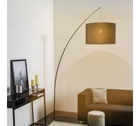 TK Lighting Moby Black textile floor lamp