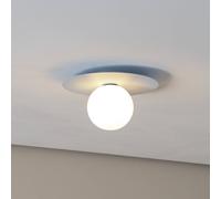 TK Lighting Pixie ceiling lamp, light blue, glass, Ø 25 cm, ball, G9