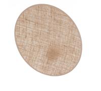 TK Lighting Puls wall light, jute shade, natural brown, Ø 30 cm