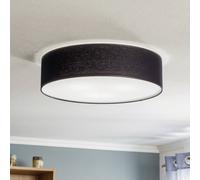 TK Lighting Rondo ceiling light, black, Ø 50 cm