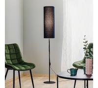 TK Lighting Rondo floor lamp, black, height 165 cm, chintz, E27