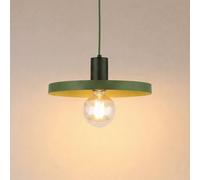 TK Lighting Sila pendant light, green, metal, Ø 30 cm, E27