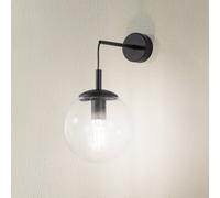 TK Lighting Wall light Esme, transparent, height 45 cm, glass, E27