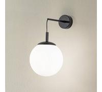 TK Lighting Wall light Esme, white, height 45 cm, glass, sphere, E27