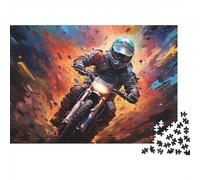 TK076455Jigsaw Puzzle Locomotive Recycled Board Seniors Brain Training Holiday Activity 1000 Pieces 52x38cm/1000pcs