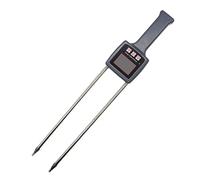 TK100 Digital Grain Moisture Meter Corn Rice Soybean Peanut Sorghum Soil Humidity Hygrometer Tester with Measuring Prob for Building Material