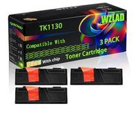 TK1130 Compatible for Kyocera Toner Cartridge with Chip ECOSYS M2030dn ECOSYS M2530dn FS-1030MFP Multifunction FS-1035MFP Printers (3 Pack Black)