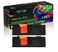 TK1130 Compatible for Kyocera Toner Cartridge with Chip ECOSYS M2030dn ECOSYS M2530dn FS-1030MFP Multifunction FS-1035MFP Printers (2-Pack Black)