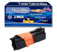 TK1130 TK-1130 Toner Cartridges Compatible for Kyocera ECOSYS M2030dn FS-1030MFP FS-1130MFP Printers, High-Definition Printing Effect with Chip, 4000 Pages (1 Pack Black)