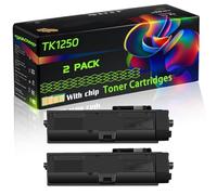 TK1250 Compatible for Kyocera Toner Cartridges with Chip ECOSYS MA3500fx MA3500x MA3501wfx PA3500wx Printers (2-Pack Black)