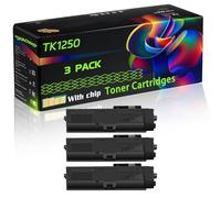 TK1250 Compatible for Kyocera Toner Cartridges with Chip ECOSYS MA3500fx MA3500x MA3501wfx PA3500wx Printers (3 Pack Black)